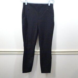 Duluth Trading Pants Black Size 8 Stretch Slash Zip Pockets Hidden Zipper